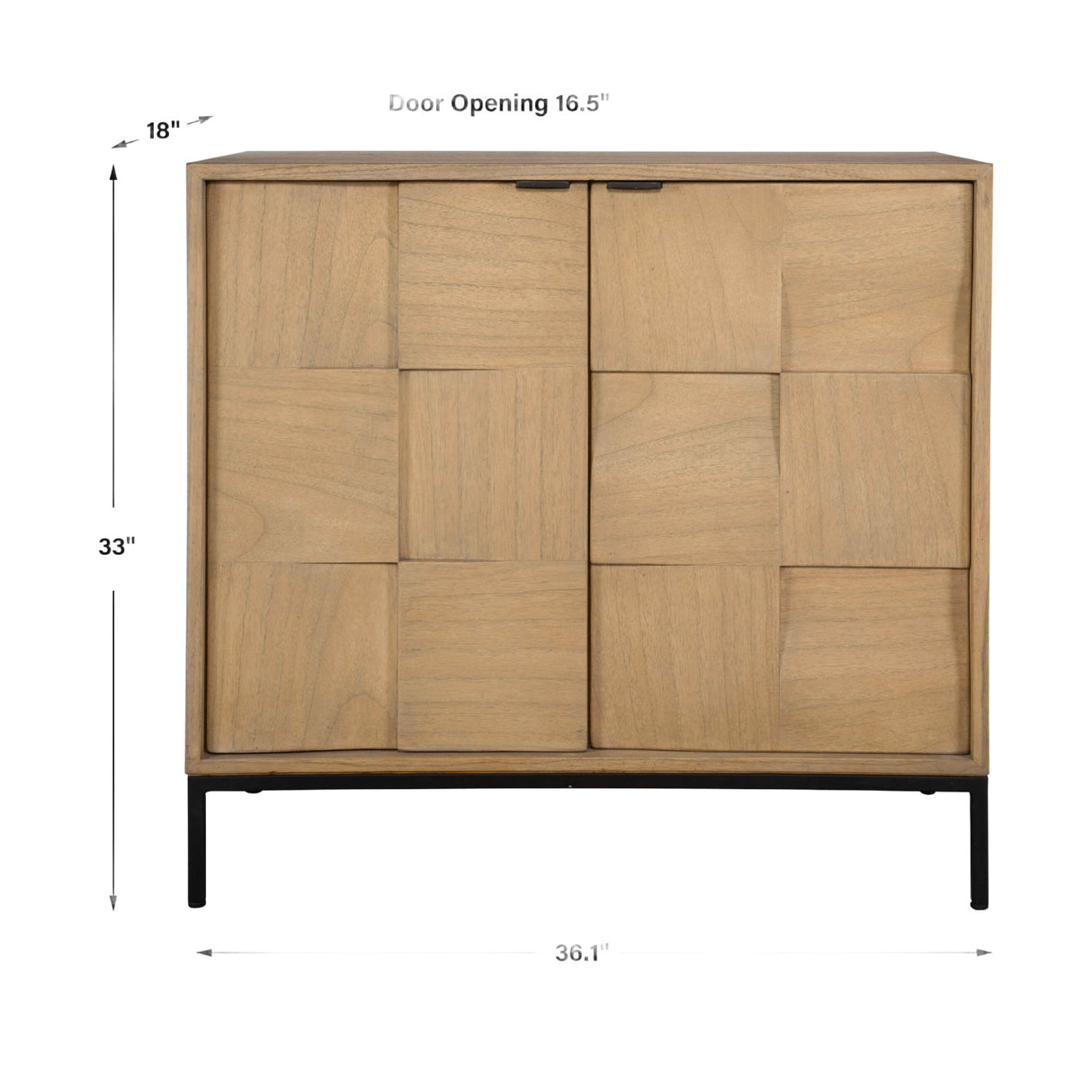   Modern European furniture - Geometric Patterned 2-Door Cabinet - www.oroa.com | Oroa.com