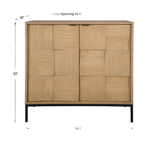   Modern European furniture - Geometric Patterned 2-Door Cabinet - www.oroa.com | Oroa.com
