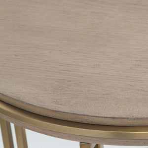   Modern European furniture - Brushed Brass Framed Side Table - www.oroa.com | Oroa.com