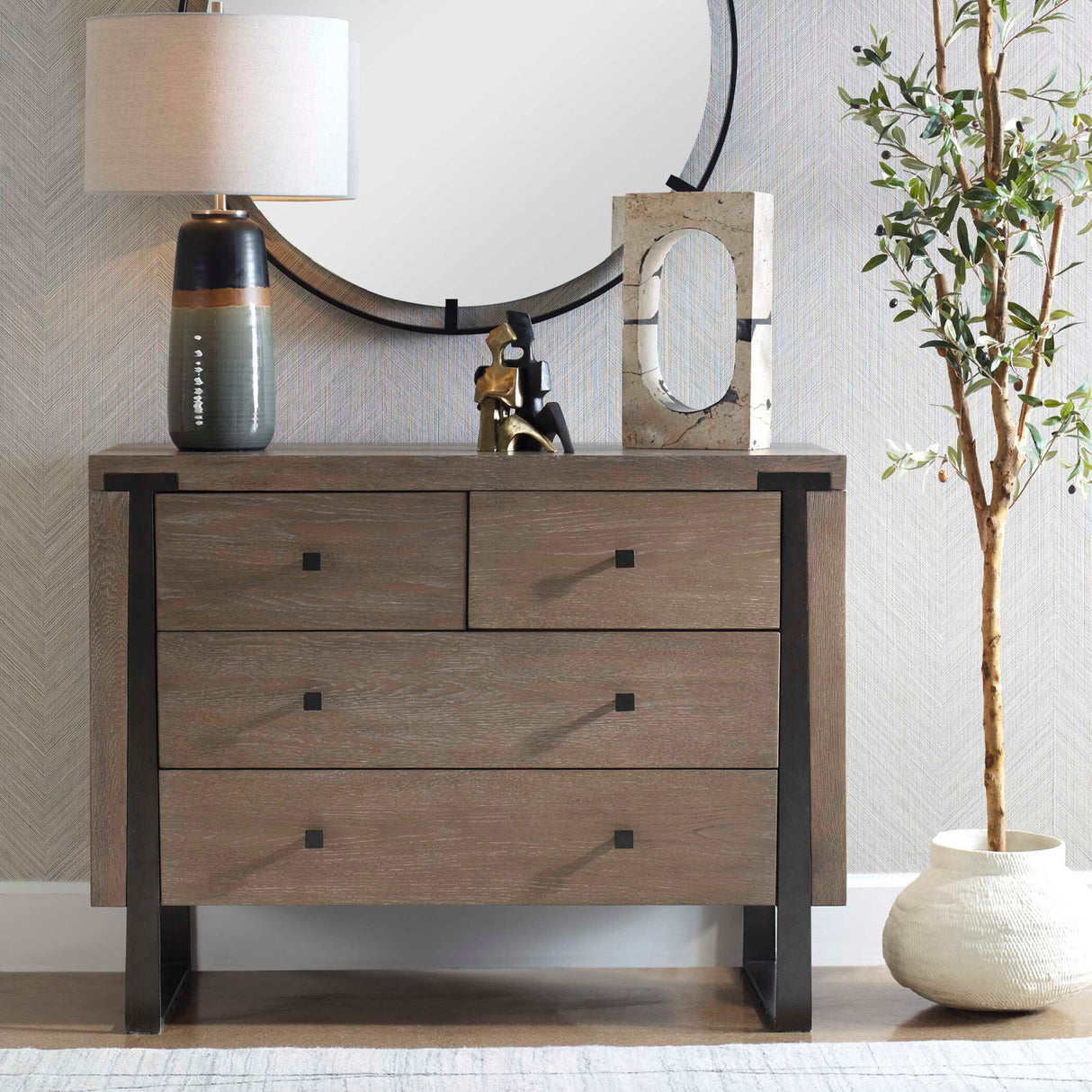   Modern European furniture - Light Oak 4-Drawer Chest - www.oroa.com | Oroa.com