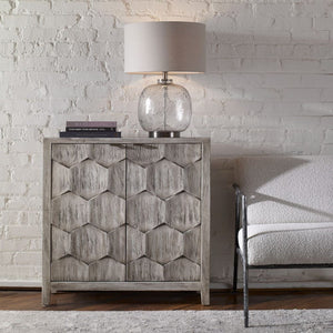   Modern European furniture - 2-Door Honeycomb Mahogany Cabinet - www.oroa.com | Oroa.com