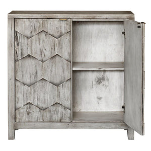   Modern European furniture - 2-Door Honeycomb Mahogany Cabinet - www.oroa.com | Oroa.com