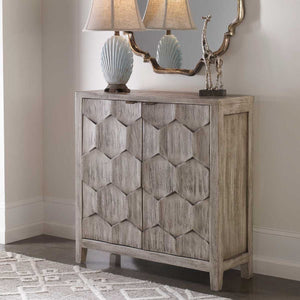   Modern European furniture - 2-Door Honeycomb Mahogany Cabinet - www.oroa.com | Oroa.com