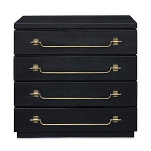   Modern European furniture - Black Mahogany 4-Drawer Accent Chest - www.oroa.com | Oroa.com