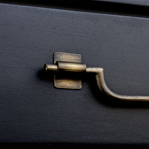   Modern European furniture - Black Mahogany 4-Drawer Accent Chest - www.oroa.com | Oroa.com