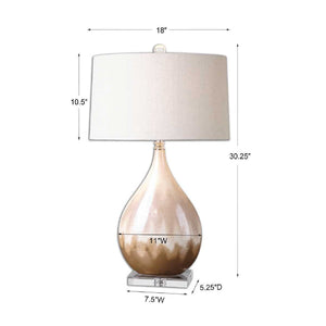   Earth-Toned Glaze Ceramic Table Lamp | Oroa.com