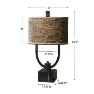   Modern European furniture - Woven Rattan Table Lamp - www.oroa.com | Oroa.com
