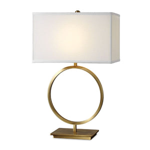   Brushed Brass Ring Table Lamp | Oroa.com