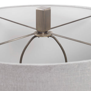   Pleated Gray Glass Table Lamp | Oroa.com