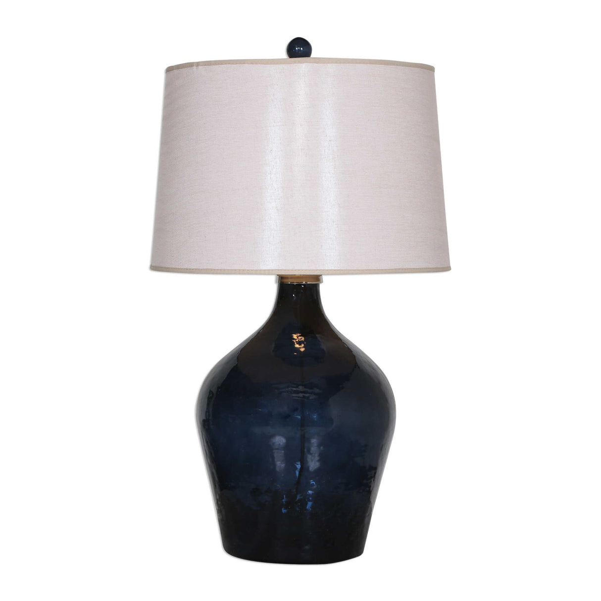   Hammered Blue Glass Table Lamp | Oroa.com