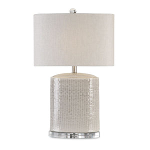   Modern European furniture - Textured Oval Ceramic Table Lamp - www.oroa.com | Oroa.com
