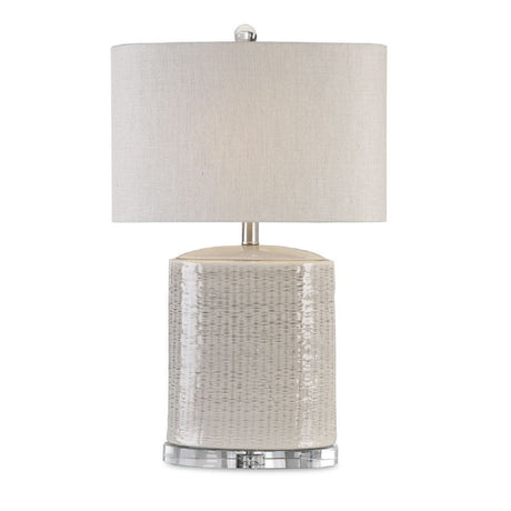   Modern European furniture - Textured Oval Ceramic Table Lamp - www.oroa.com | Oroa.com