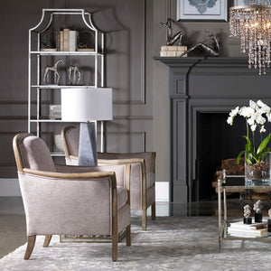   Modern European furniture - Twisted Gray Glass Table Lamp - www.oroa.com | Oroa.com