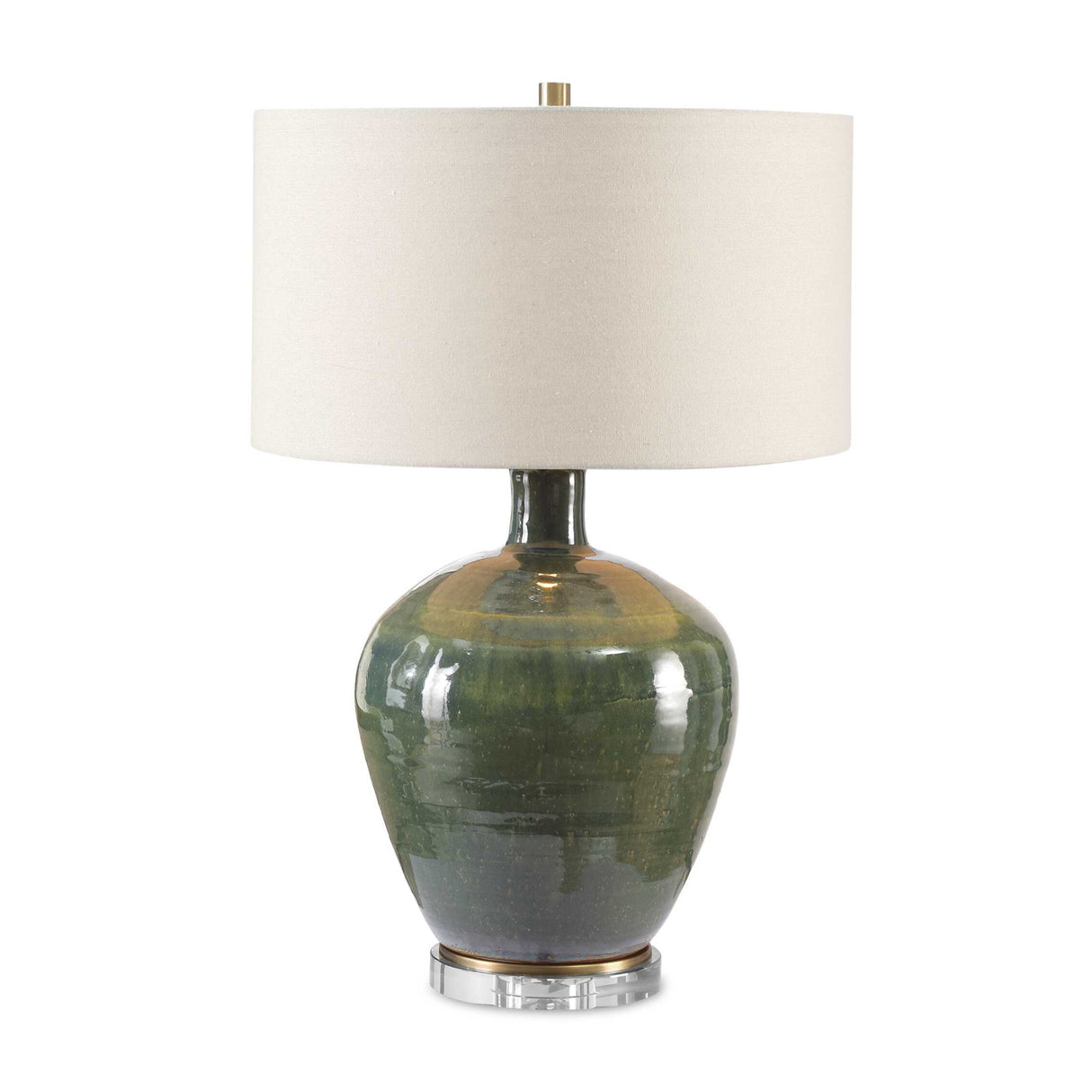   Modern European furniture - Green Glazed Ceramic Table Lamp - www.oroa.com | Oroa.com
