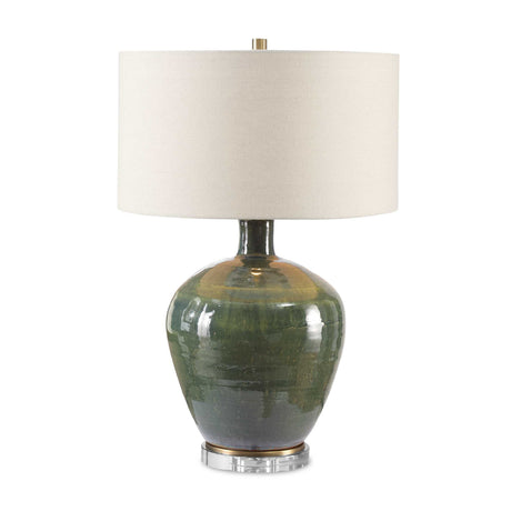   Modern European furniture - Green Glazed Ceramic Table Lamp - www.oroa.com | Oroa.com