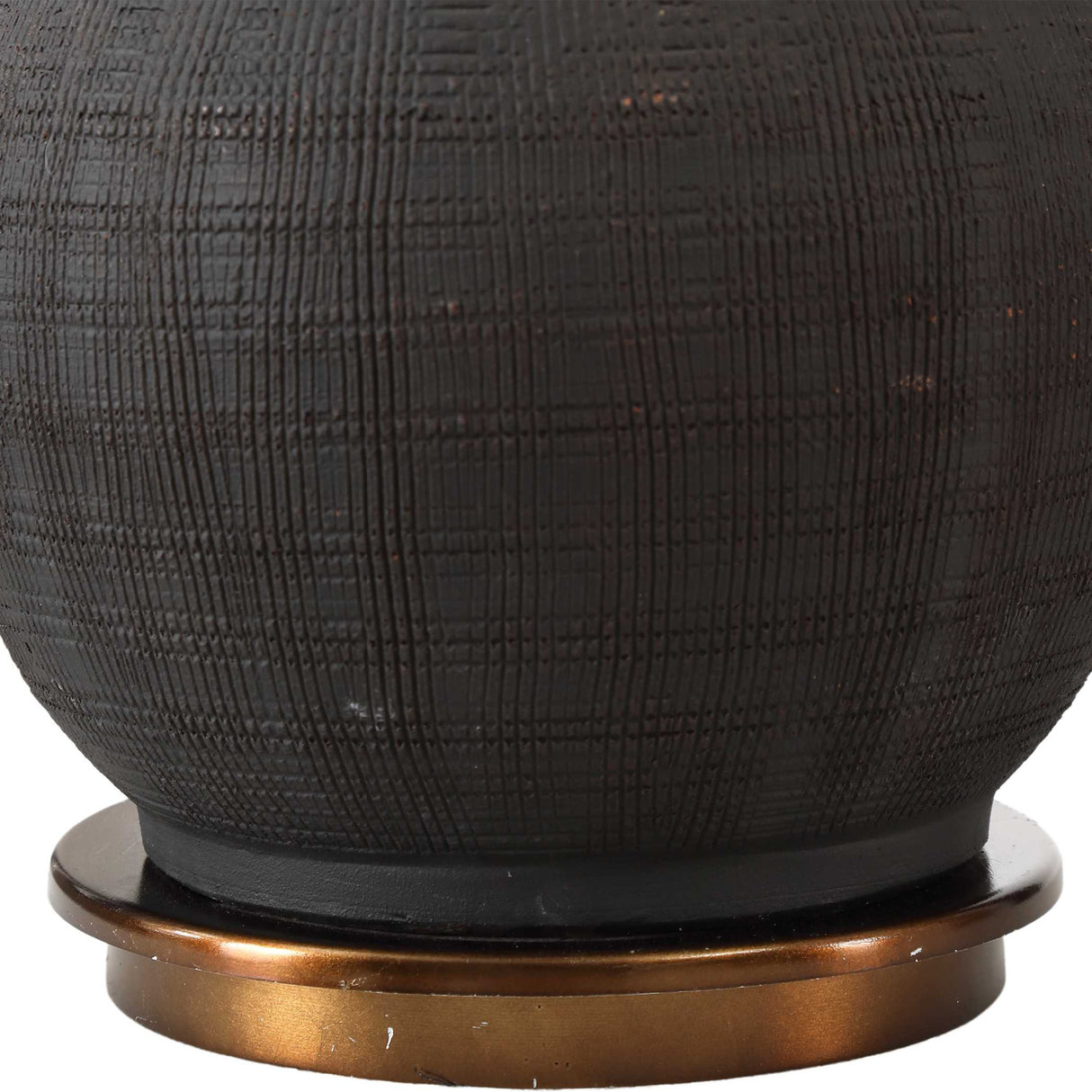   Modern European furniture - Rounded Black Ceramic Table Lamp - www.oroa.com | Oroa.com