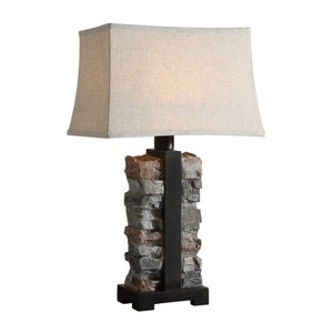   Stacked Stone Indoor/Outdoor Table Lamp | Oroa.com