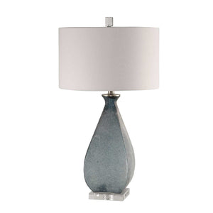   Modern European furniture - Etched Blue Glass Table Lamp - www.oroa.com | Oroa.com