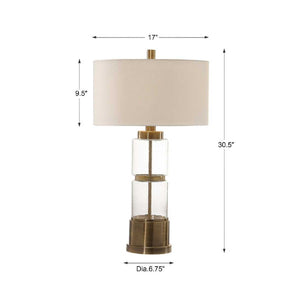   Modern European furniture - Stacked Glass Column Table Lamp - www.oroa.com | Oroa.com