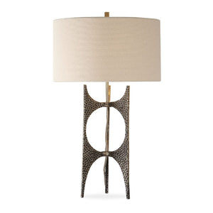   Hammered Cast Iron Table Lamp | Oroa.com