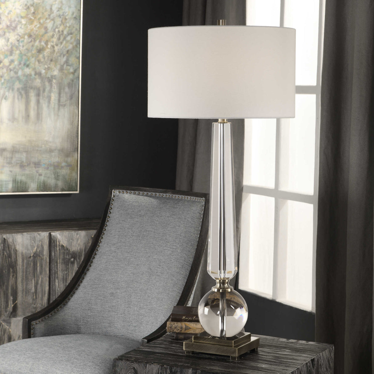   Modern European furniture - Tapered Crystal Table Lamp - www.oroa.com | Oroa.com