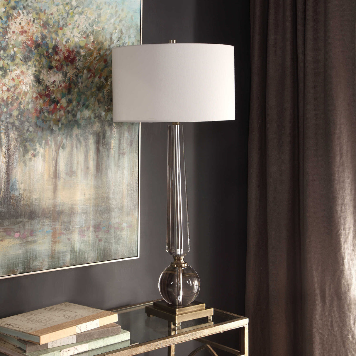   Modern European furniture - Tapered Crystal Table Lamp - www.oroa.com | Oroa.com