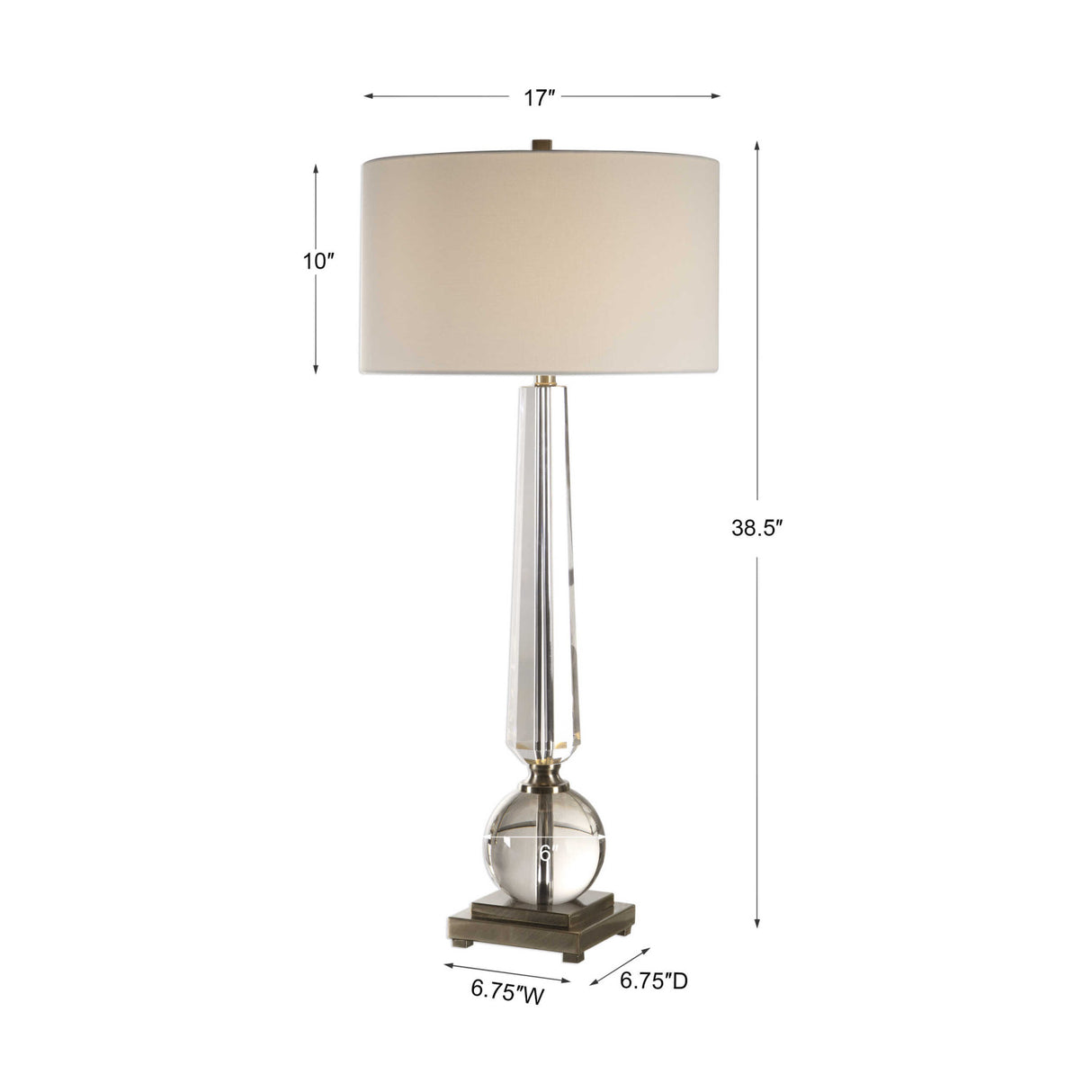   Modern European furniture - Tapered Crystal Table Lamp - www.oroa.com | Oroa.com