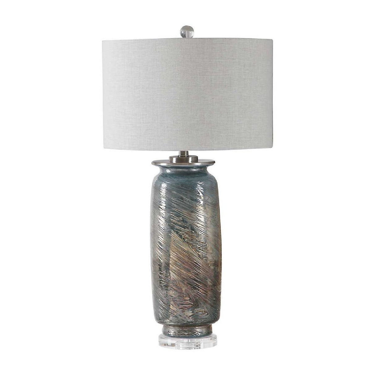   Swirl Textured Glass Table Lamp | Oroa.com