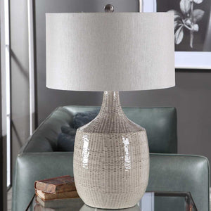   Modern European furniture - Gray Ceramic Table Lamp - www.oroa.com | Oroa.com