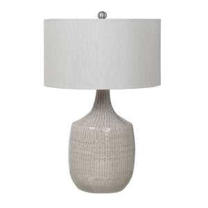   Modern European furniture - Gray Ceramic Table Lamp - www.oroa.com | Oroa.com