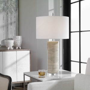   Modern European furniture - Beige Glazed Ceramic Table Lamp - www.oroa.com | Oroa.com
