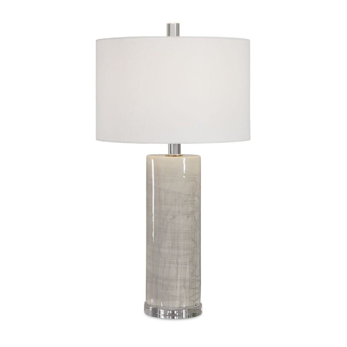   Modern European furniture - Beige Glazed Ceramic Table Lamp - www.oroa.com | Oroa.com
