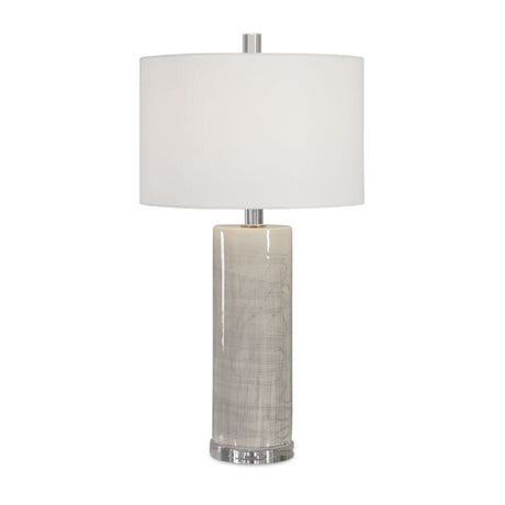   Modern European furniture - Beige Glazed Ceramic Table Lamp - www.oroa.com | Oroa.com