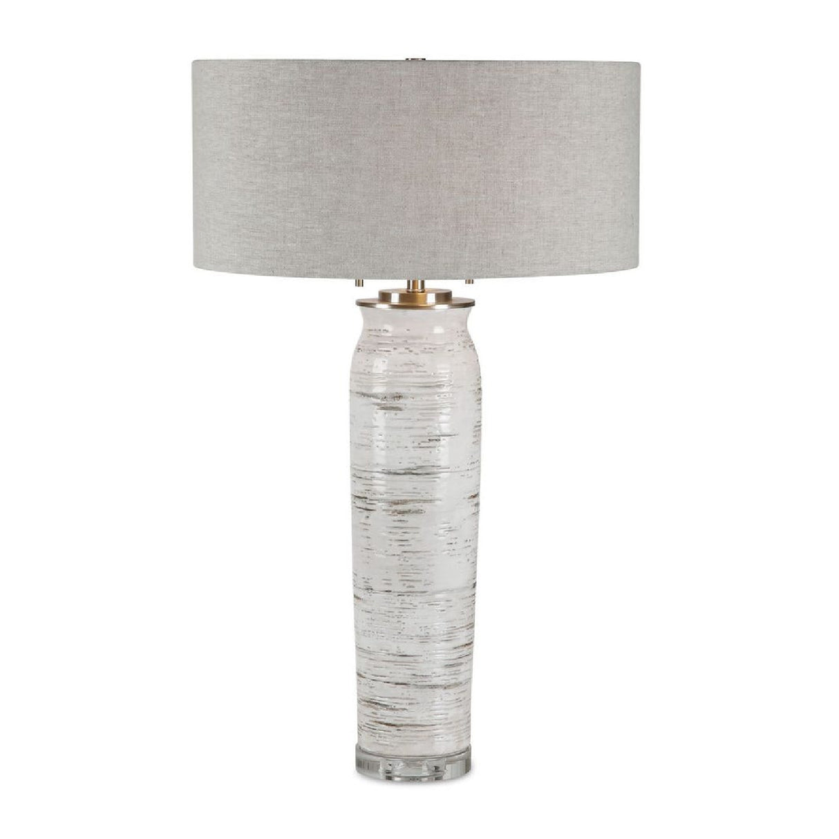   Beige Linen Shade Table Lamp | Oroa.com