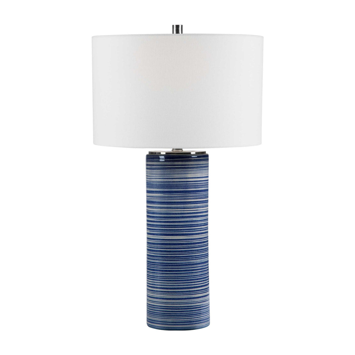   Blue Stripes Ceramic Table Lamp | Oroa.com
