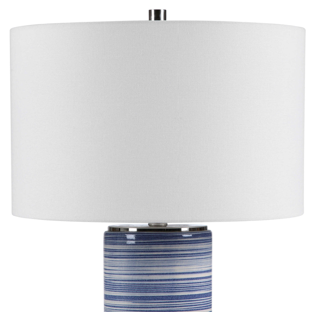   Blue Stripes Ceramic Table Lamp | Oroa.com
