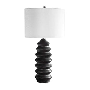   Modern European furniture - Rustic Black Wood Table Lamp - www.oroa.com | Oroa.com