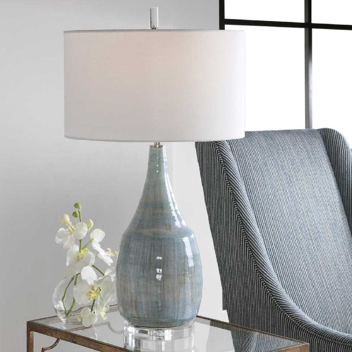   Modern European furniture - Crackle Glazed Ceramic Table Lamp - www.oroa.com | Oroa.com
