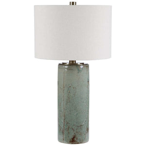   Modern European furniture - Rustic Blue Ceramic Table Lamp - www.oroa.com | Oroa.com