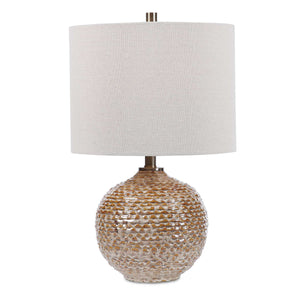   Modern European furniture - Wavy Ribbed Ceramic Table Lamp - www.oroa.com | Oroa.com