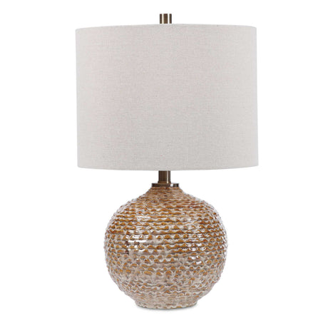   Modern European furniture - Wavy Ribbed Ceramic Table Lamp - www.oroa.com | Oroa.com