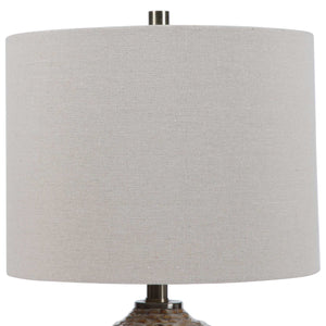   Modern European furniture - Wavy Ribbed Ceramic Table Lamp - www.oroa.com | Oroa.com