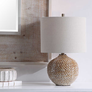   Modern European furniture - Wavy Ribbed Ceramic Table Lamp - www.oroa.com | Oroa.com