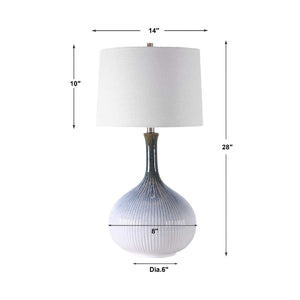   Fluted Gradient Ceramic Table Lamp | Oroa.com