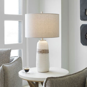   Modern European furniture - Textured Oval Ceramic Table Lamp - www.oroa.com | Oroa.com