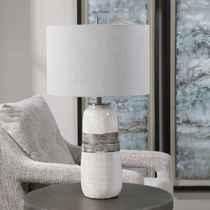   Modern European furniture - Textured Oval Ceramic Table Lamp - www.oroa.com | Oroa.com