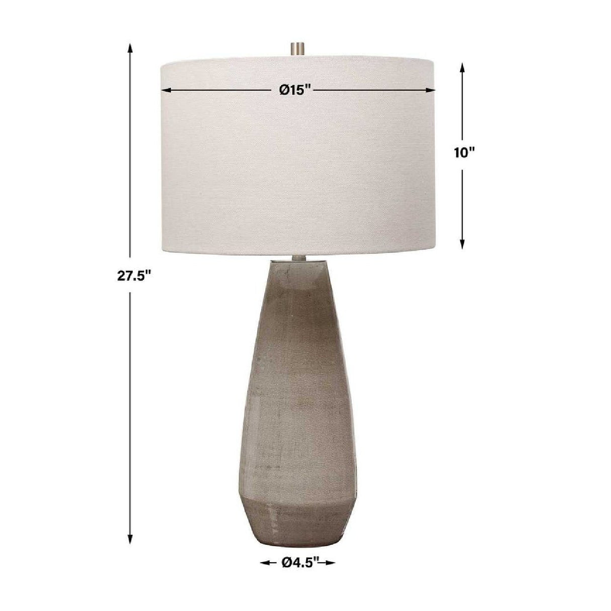   Modern European furniture - Crackled Gray Ceramic Table Lamp - www.oroa.com | Oroa.com