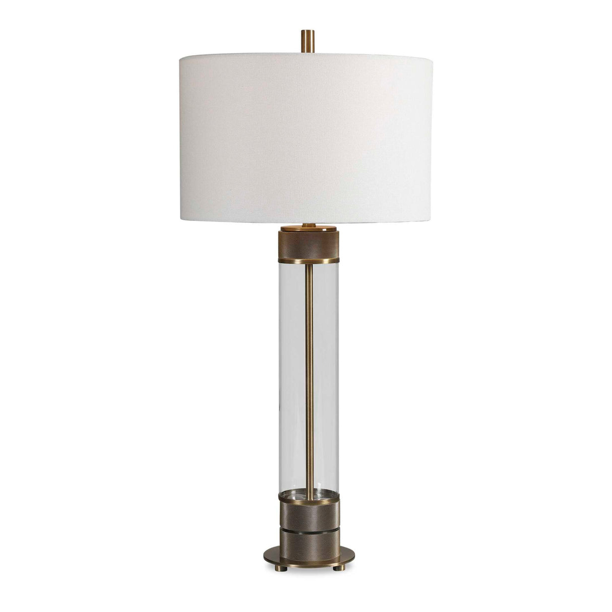   Cylindrical Clear Glass Table Lamp | Oroa.com