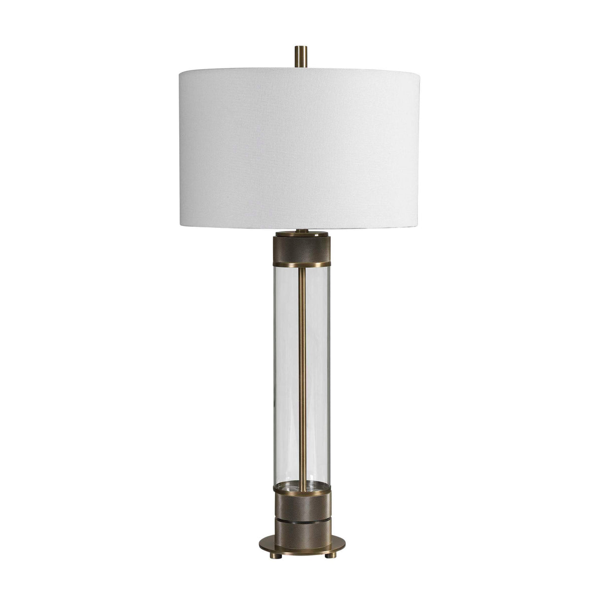   Cylindrical Clear Glass Table Lamp | Oroa.com