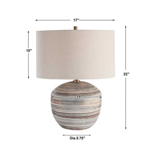   Modern European furniture - Earth-Toned Ceramic Table Lamp - www.oroa.com | Oroa.com